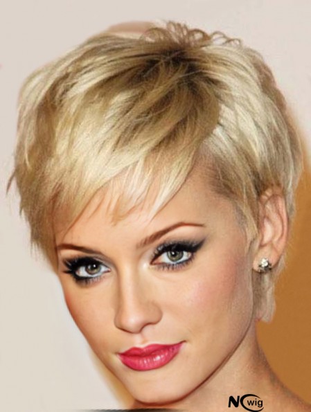 Short Pixie Haircuts Wigs Cropped Length Straight Style Boycuts