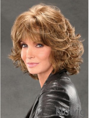 Jaclyn Smith Wigs With Bangs Lace Front Chin Length Brown Color