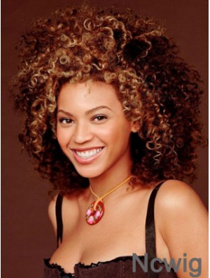 Ombre/2 Layered Shoulder Lace Front Kinky Beyonce Human Hair Lace Wig
