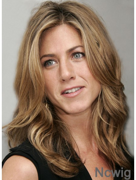 Long Wavy Layered Capless Blonde Suitable 18 inch Jennifer Aniston Wigs