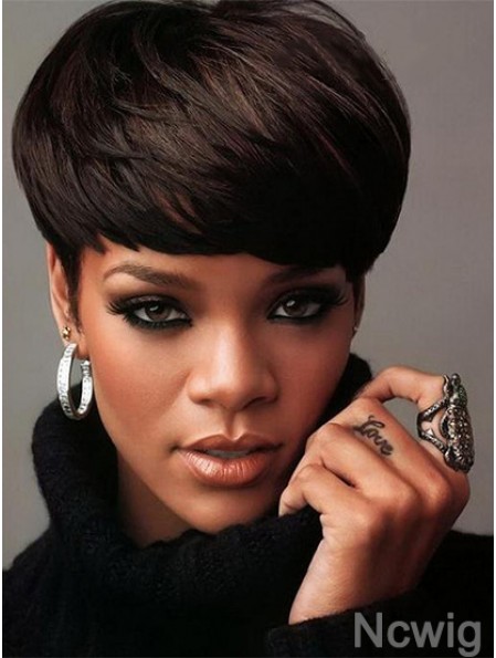 Rihanna Wigs For Sale UK Indian Remy Boycuts Straight Style