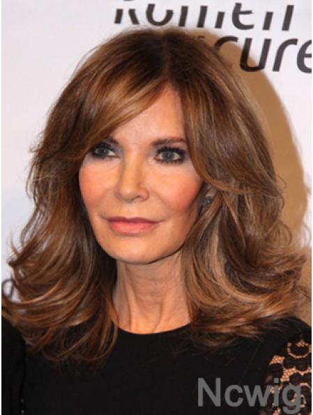 Shoulder Length Wavy Layered Full Lace Brown High Quality 14 inch Jaclyn Smith Wigs