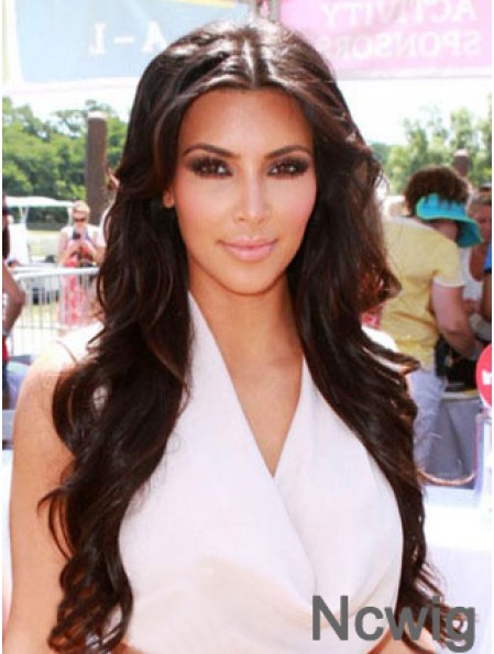 Auburn Wavy Lace Front Fashion 24 inch Kim Kardashian Wigs