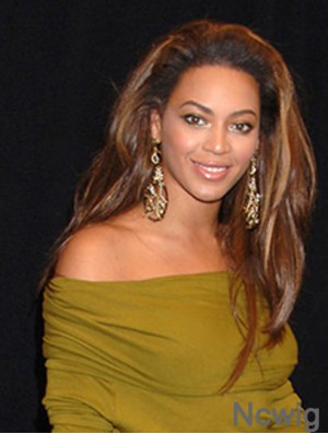 Long Wavy Without Bangs Capless 16 inch No-Fuss Beyonce Wigs