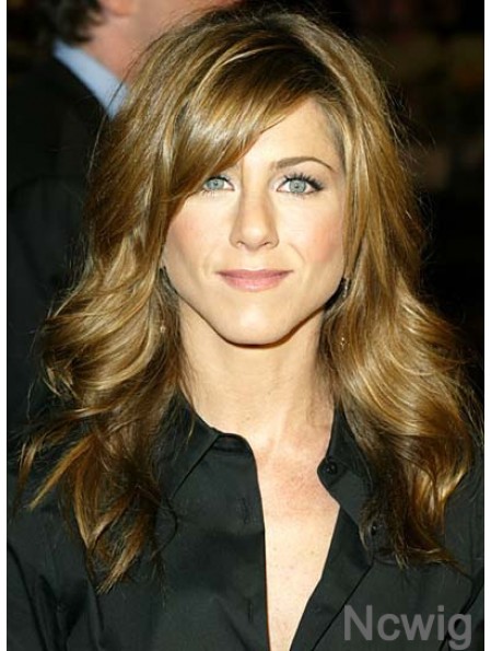 Long Wavy With Bangs Capless Blonde Natural 20 inch Jennifer Aniston Wigs