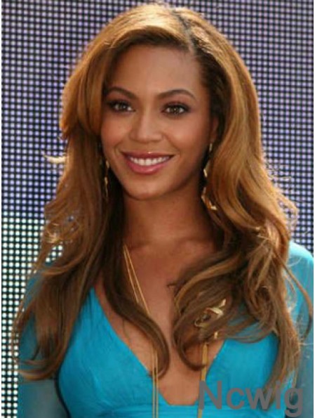 Brown Long Wavy Without Bangs Full Lace 20 inch Beyonce Wigs