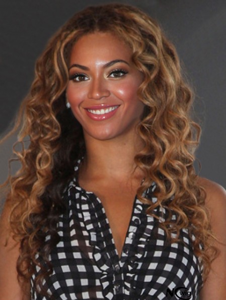 Brown Long Curly Layered Full Lace 20 inch Beyonce Wigs