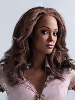 Auburn Wavy Layered Lace Front 16 inch Best Tyra Banks Wigs