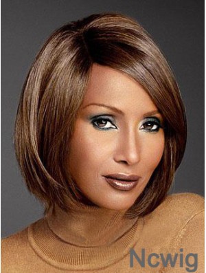 Chin Length Straight Lace Front Auburn 10 inch Convenient Iman Wigs