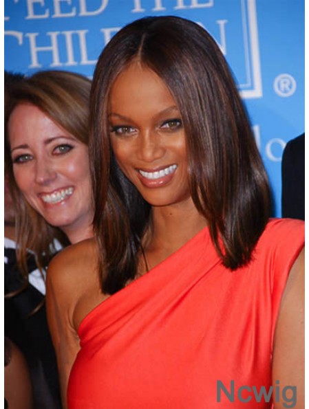 Auburn Straight Without Bangs Capless 15 inch New Tyra Banks Wigs