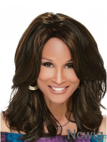 Black Shoulder Length Wavy Layered Full Lace 14 inch Beverly Johnson Wigs