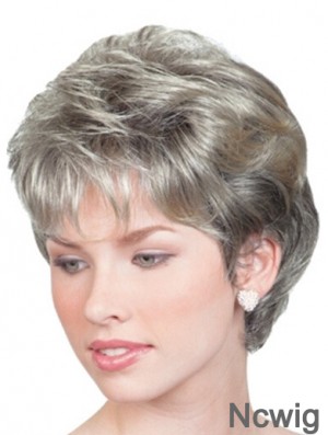 Wigs For Elderly Lady UK With Lace Front Chin Length