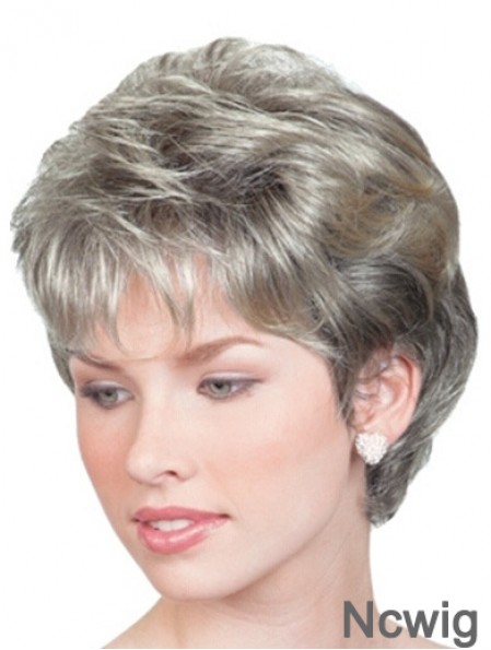 Wigs For Elderly Lady UK With Lace Front Chin Length