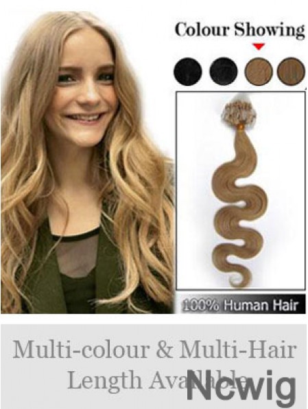 Stylish Blonde Wavy Micro Loop Ring Hair Extensions