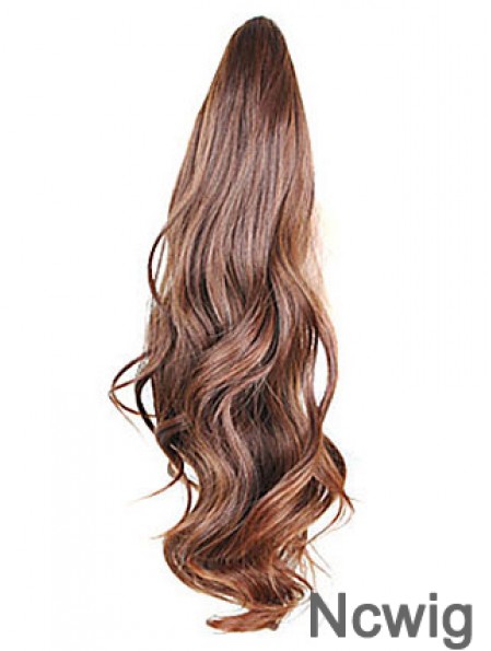 Style Wavy Brown Ponytails